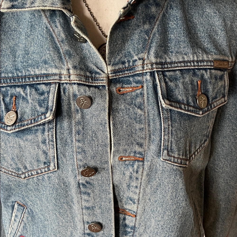 Embroidered Denim Jacket - Picture 4 of 5